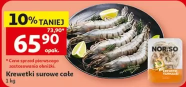 Krewetki surowe całe