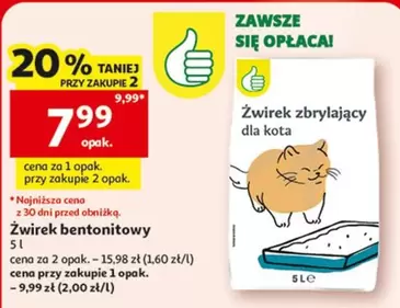 Żwirek zbrylający dla kota