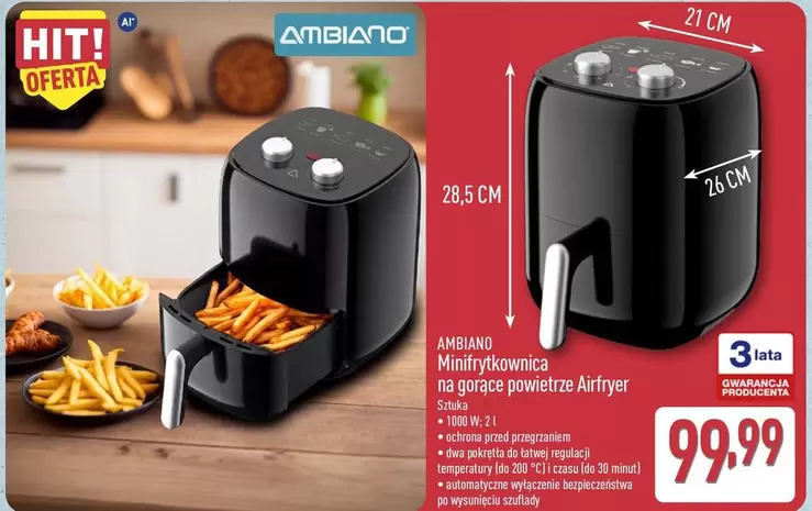 Mini frytkownica na gorące powietrze Airfryer
