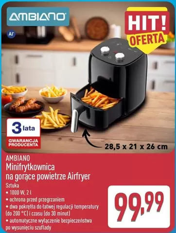 Minifrytkownica na gorące powietrze Airfryer