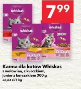 Karma dla kotów z wołowiną, z kurczakiem, junior z kurczakiem