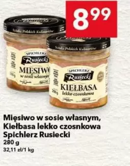 Mięsiwo w sosie własnym, Kiełbasa lekko czosnkowa