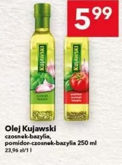 Olej Kujawski czosnek-bazylia, pomidor-czosnek-bazylia