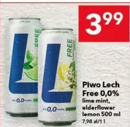 Lech - Piwo Free 0,0% lime mint, elderflower lemon 500 ml