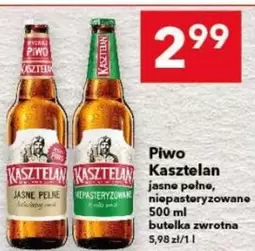 Piwo Jasne Pełne, Niepasteryzowane