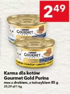 Karma dla kotów mus z drobiem, z tuńczykiem
