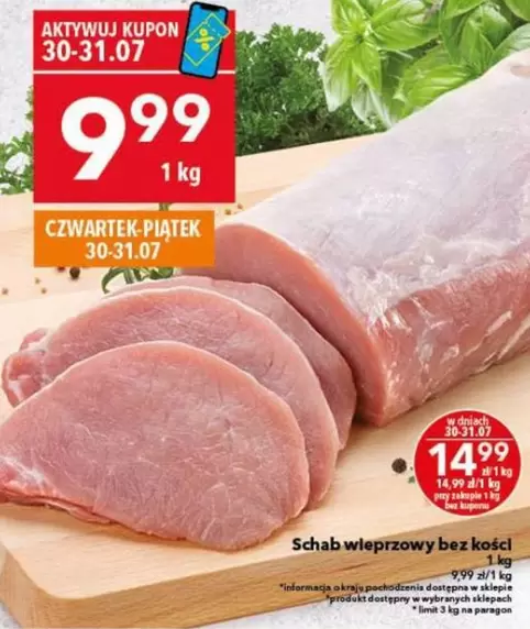 Schab wieprzowy bez kości