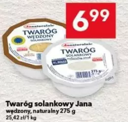Twaróg solankowy wędzony, naturalny
