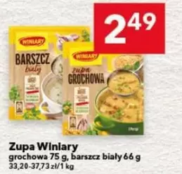 Zupa grochowa, barszcz biały