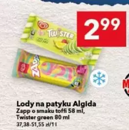 Lody na patyku Algida Zapp, Twister