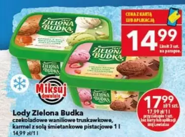 Lody Waniliowe truskawkowe, karmel z solą śmietankowe pistacjowe