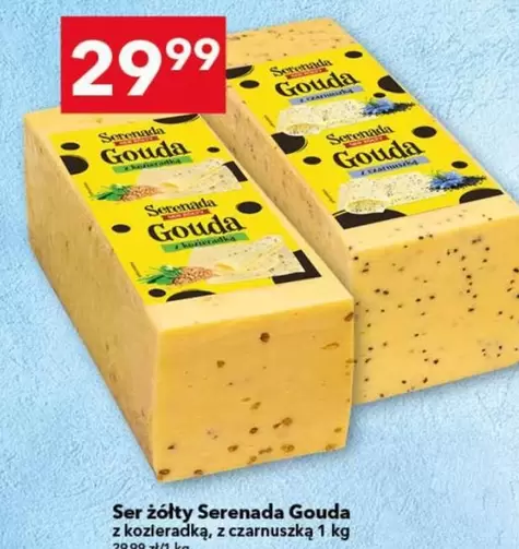 Ser żółty Serenada Gouda z kozieradką, z czarnuszką
