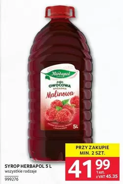SYROP HERBAPOL 5 L wszystkie rodzaje 999276