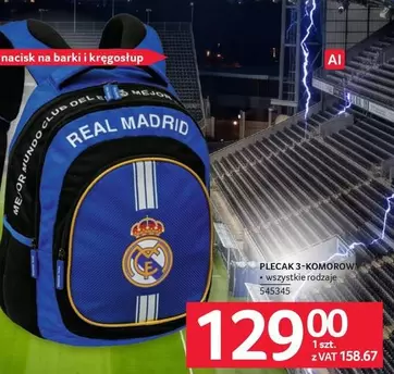 Real Madrid - Plecak 3-komorowy