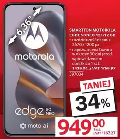 Motorola - SMARTFON MOTOROLA EGDE 50 NEO 12/512 GB