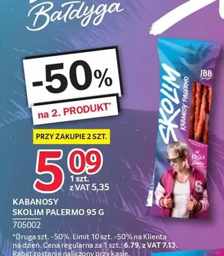 Palermo - KABANOSY SKOLIM PALERMO 95 G 705002
