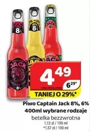 Piwo Captain Jack 8%, 6% 400ml wybrane rodzaje