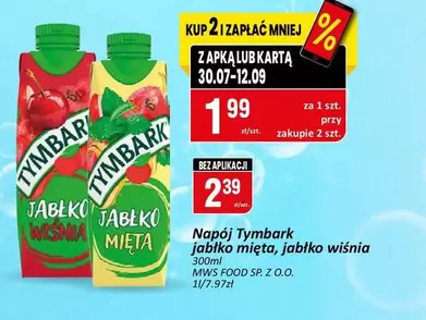 Sp - Napój Tymbark Jabłko wiśnia, Jabłko mięta