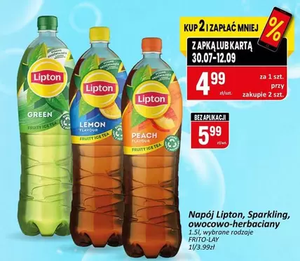 Napój Lipton, Sparkling, owocowo-herbaciany