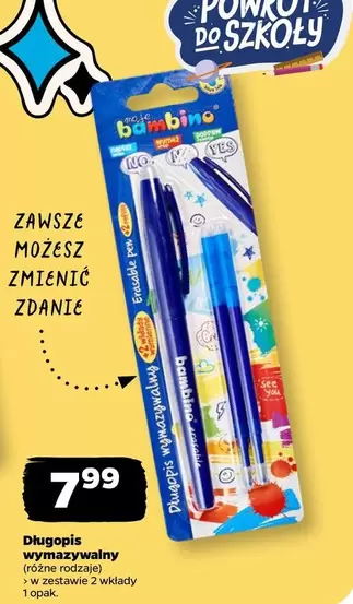 No - Długopis wymazywalny