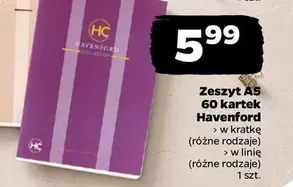 Zeszyt A5 60 kartek