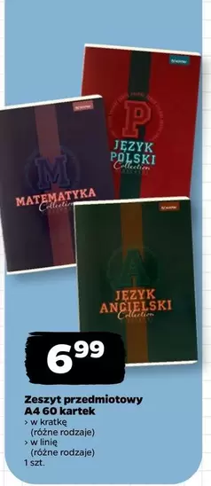 Zeszyt przedmiotowy A4 60 kartek