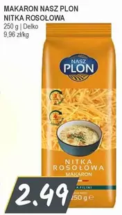 MAKARON NASZ PLON NITKA ROSOŁOWA