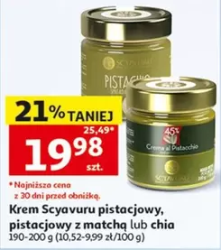 Krem pistacjowy z matcha lub chia