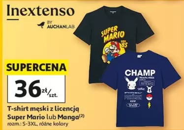 Mario - T-shirt męski z licencją Super lub Manga