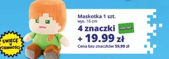 Minecraft - Maskotka 1 szt. + 4 znaczki