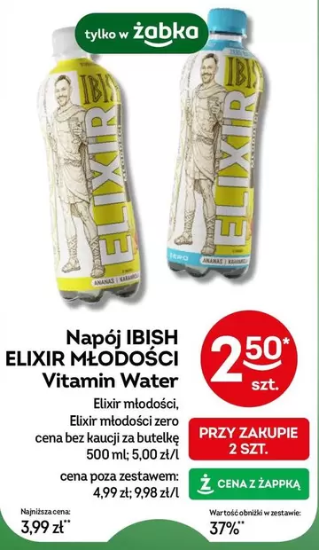 Napój IBISH ELIXIR MŁODOŚCI Vitamin Water