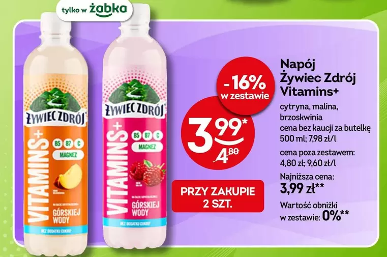 Napój Żywiec Zdrój Vitamins+