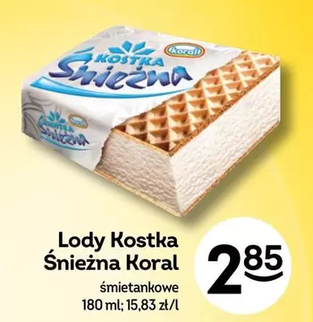 Lody Kostka Śnieżna Koral