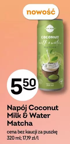 Matcha - Napój Coconut Milk & Water