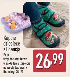 Kapcie dziecięce z licencją