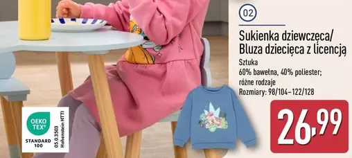 Sukienka dziewczęca/ Bluza dziecięca z licencją