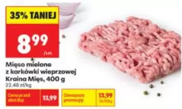 Mięso mielone z karkówki wieprzowej