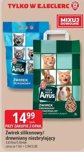 Żwirek silikonowy/drewniany niezbrylający
