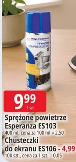 Gas - Sprężone powietrze ES103, Chusteczki do ekranu ES106
