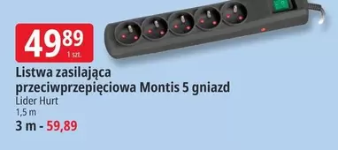 Listwa zasilająca przeciwprzepięciowa
