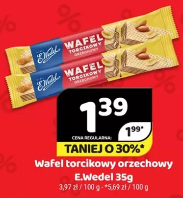 Wafel torcikowy orzechowy