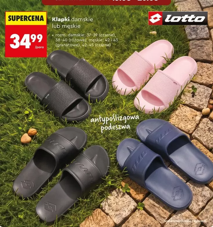 Lotto - Klapki damskie lub męskie