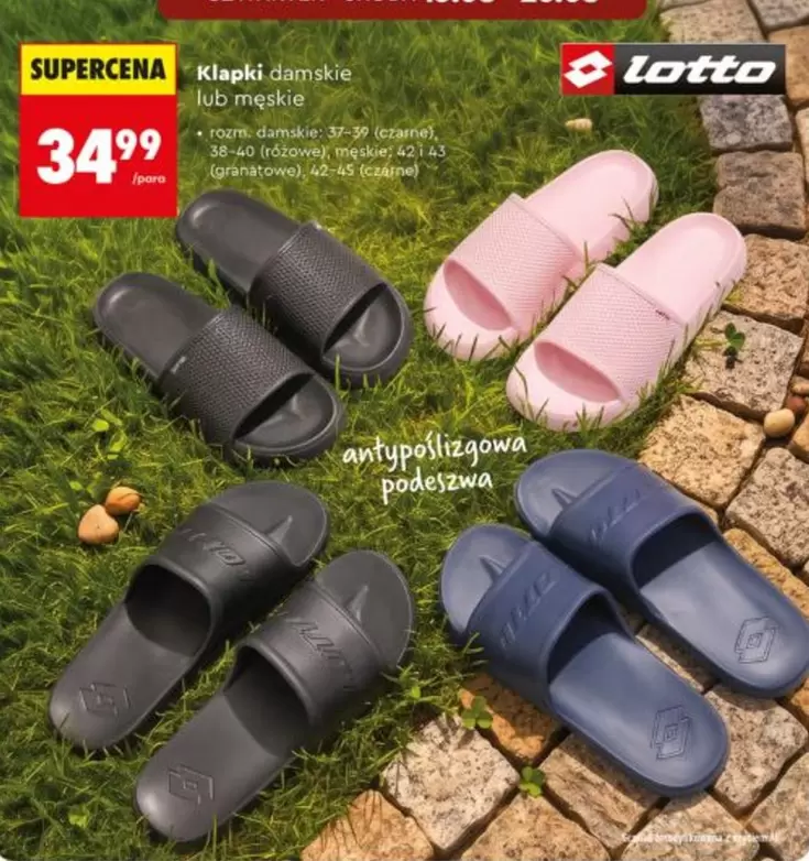 Lotto - Klapki damskie lub męskie