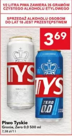Piwo Tyskie Gronie, Zero 0.0