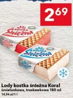 Lody kostka śnieżna