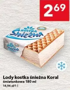 Lody kostka śnieżna