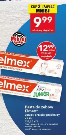 Pasta do zębów Junior, przeciw próchnicy