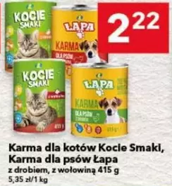 Ps - Karma dla kotów Kocie Smaki, Karma dla psów Łapa