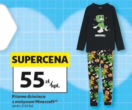 Piżama dziecięca z motywem Minecraft