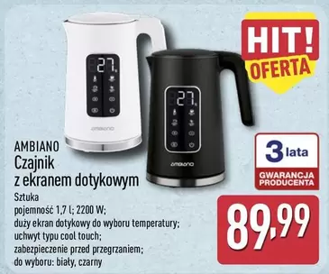 Czajnik z ekranem dotykowym